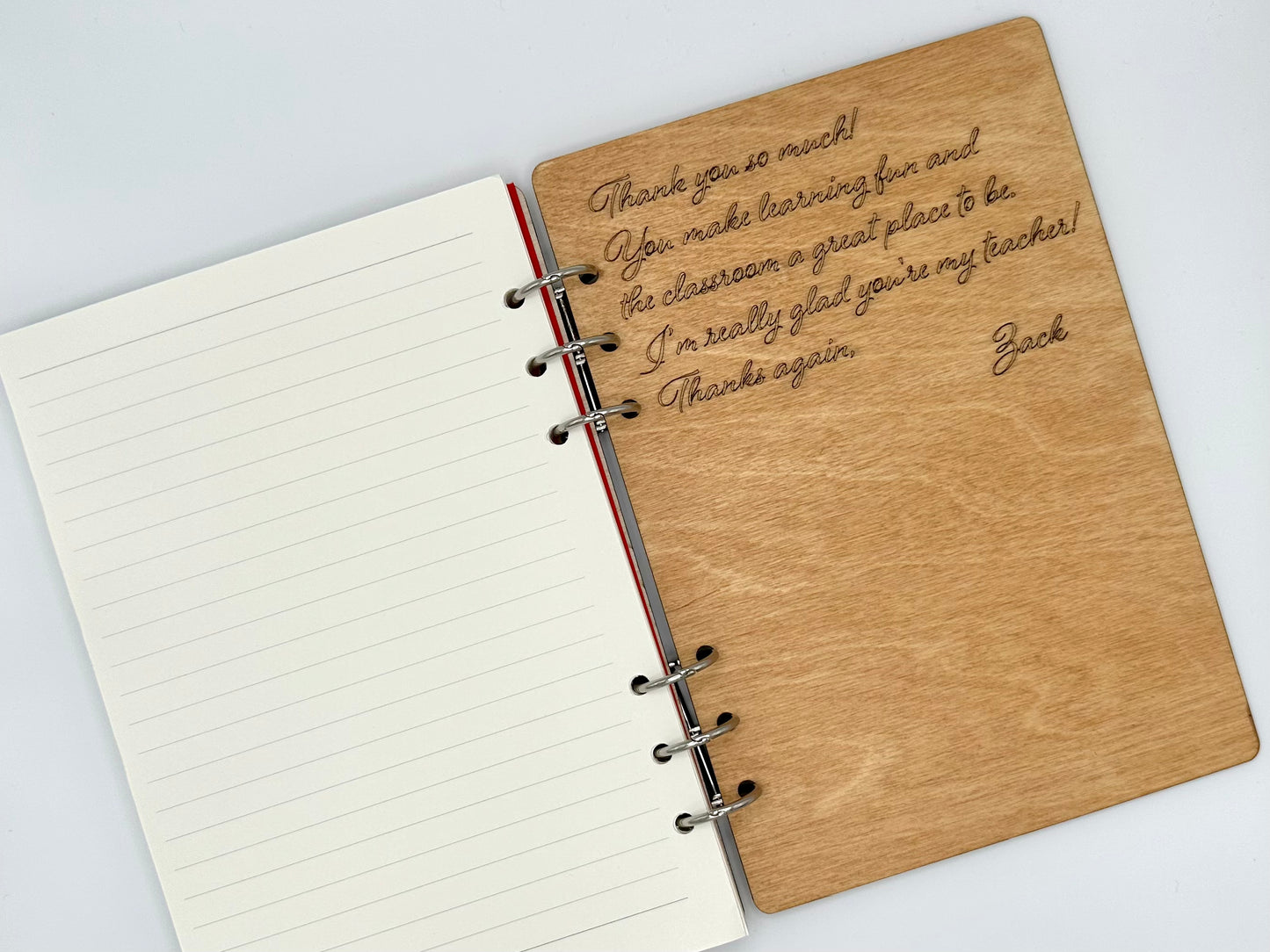Notebook with customized cover