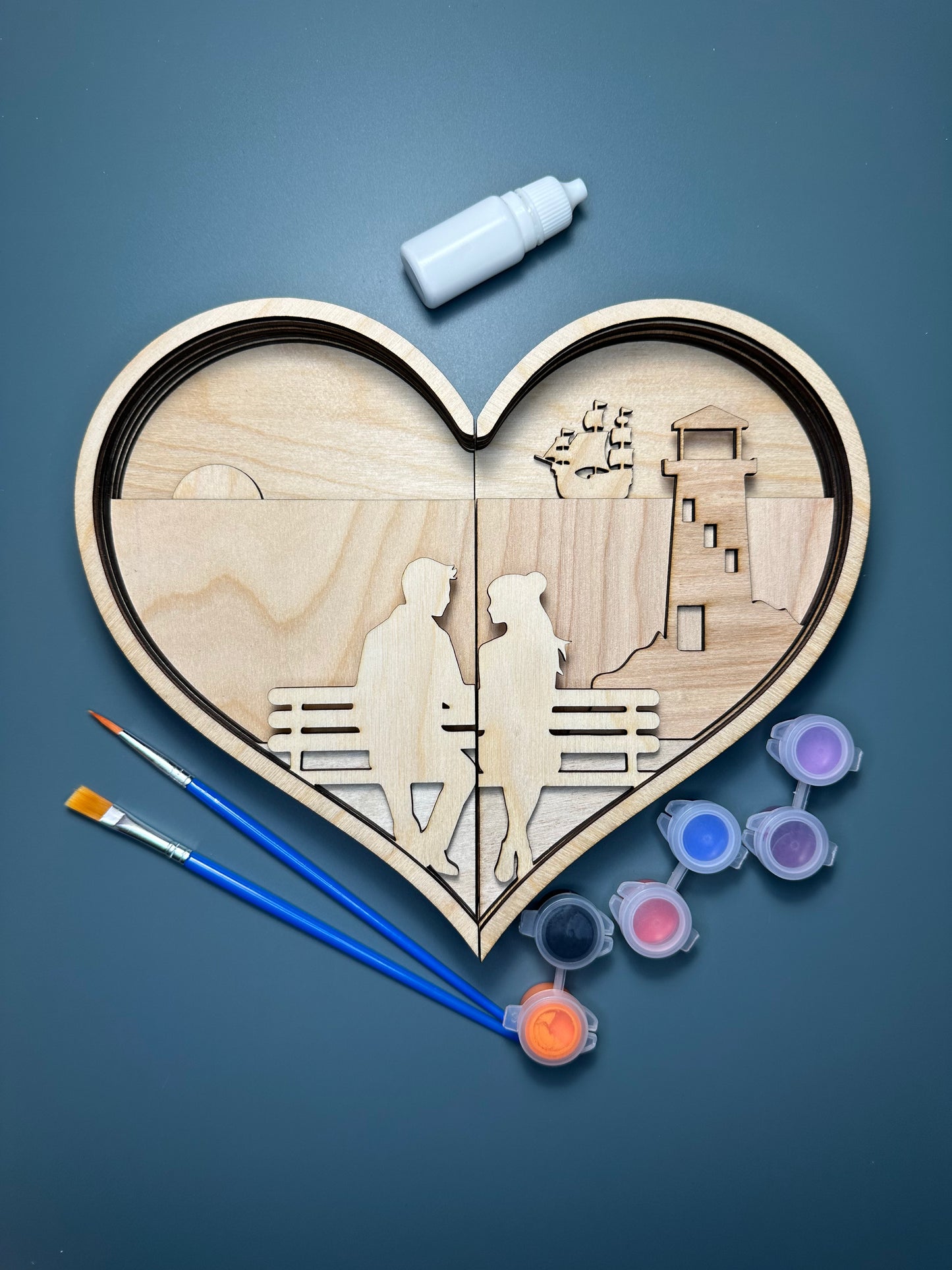 Couple colouring kit "Sunset"