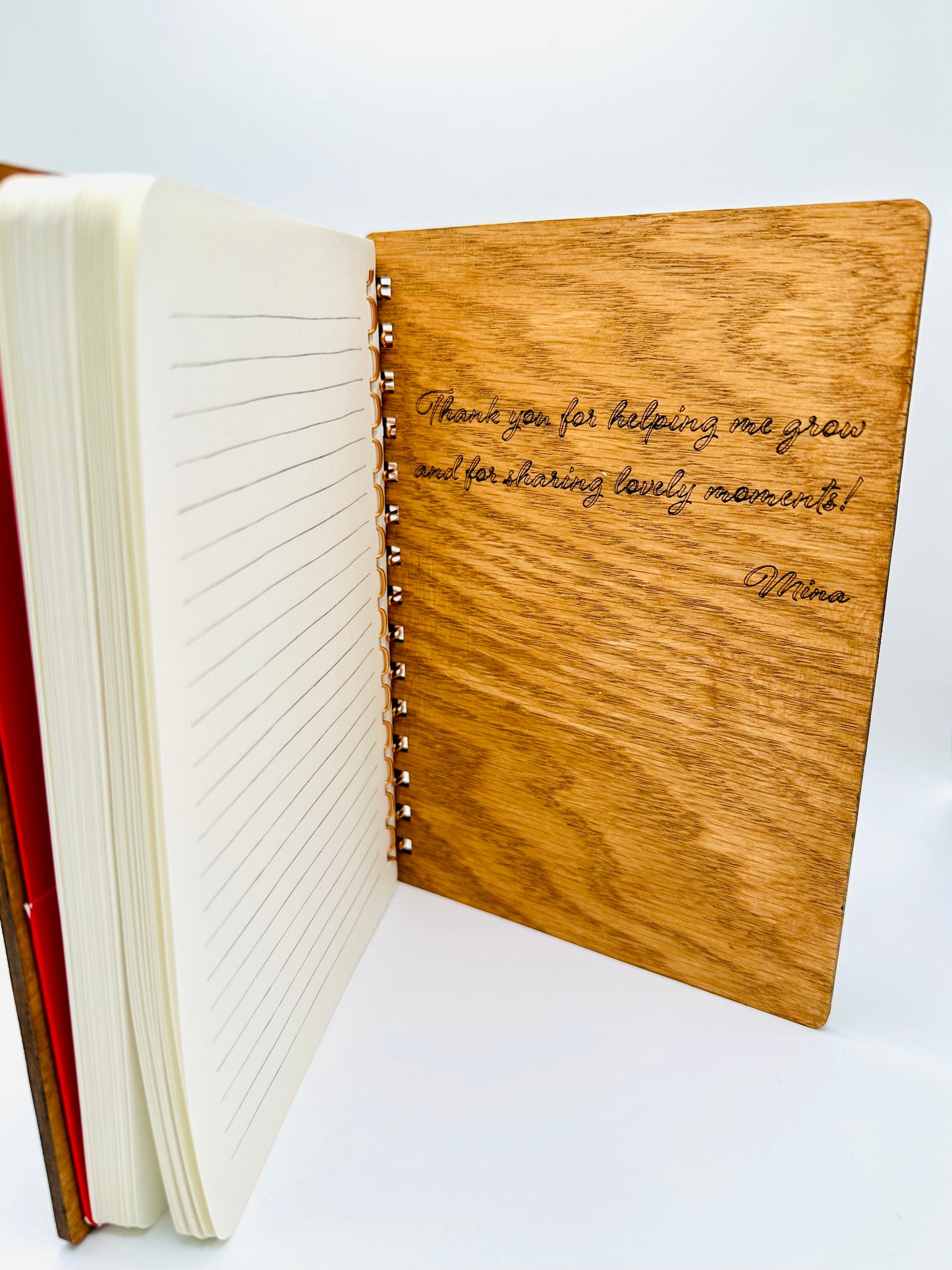 Notebook with customized cover