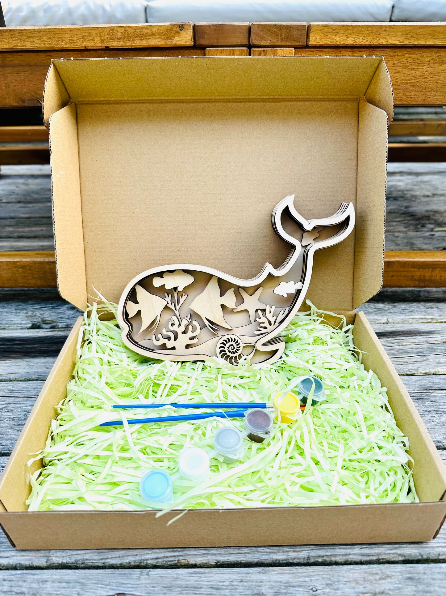 Colouring kit "Tropical whale"