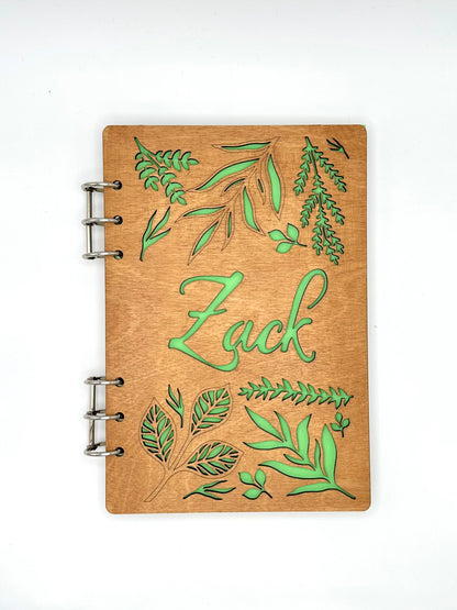 Notebook with customized cover